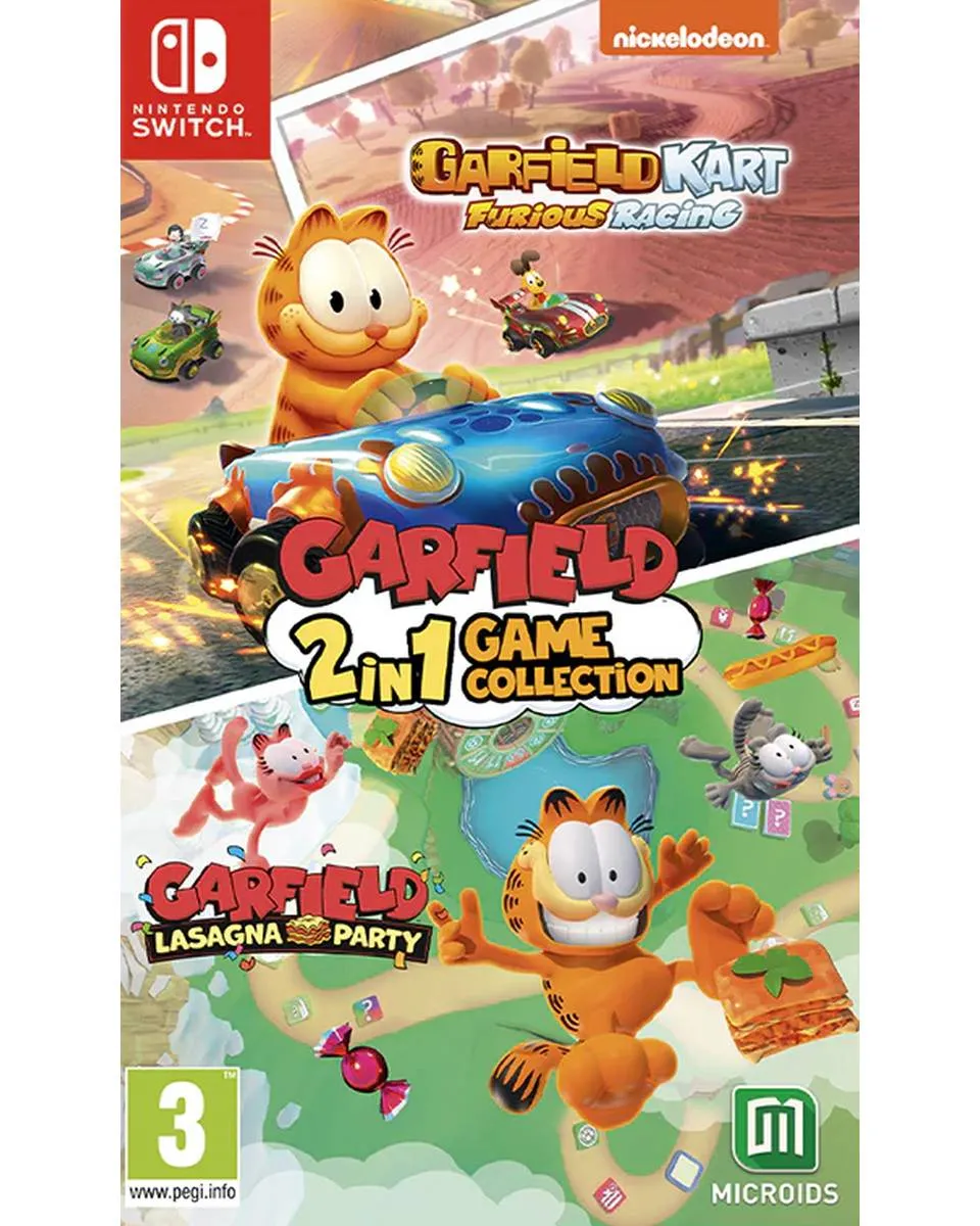 Switch Garfield - 2 in 1 Collection - Lasagna World Tour + Kart 