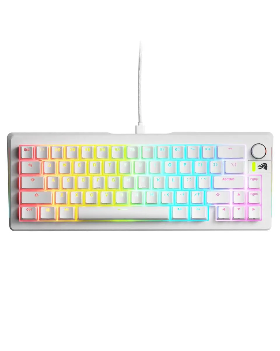 Tastatura Glorious GMMK 3 65% Pre-Built ANSI - Modularna White 