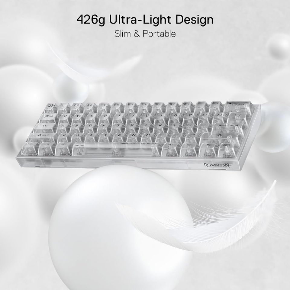 Tastatura Redragon Fizz Pro K617 CT - RGB - White 