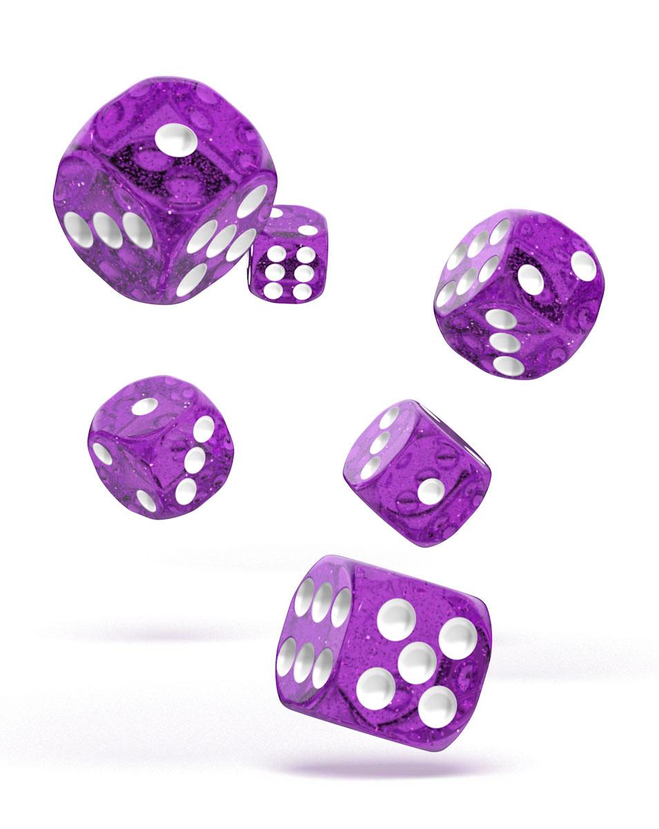 Kockice Oakie Doakie Dice D6 16 mm Speckled - Purple (12) 