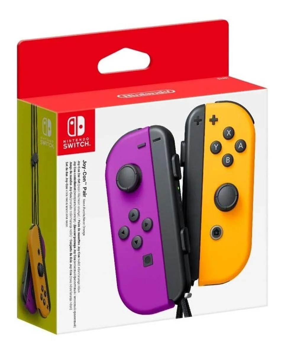 Gamepad Joy-Con Pair - Neon Purple & Neon Orange 