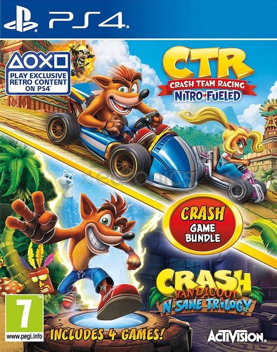 PS4 Crash Team Racing - Nitro Fueled & Crash Bandicoot - N'Sane Trilogy 