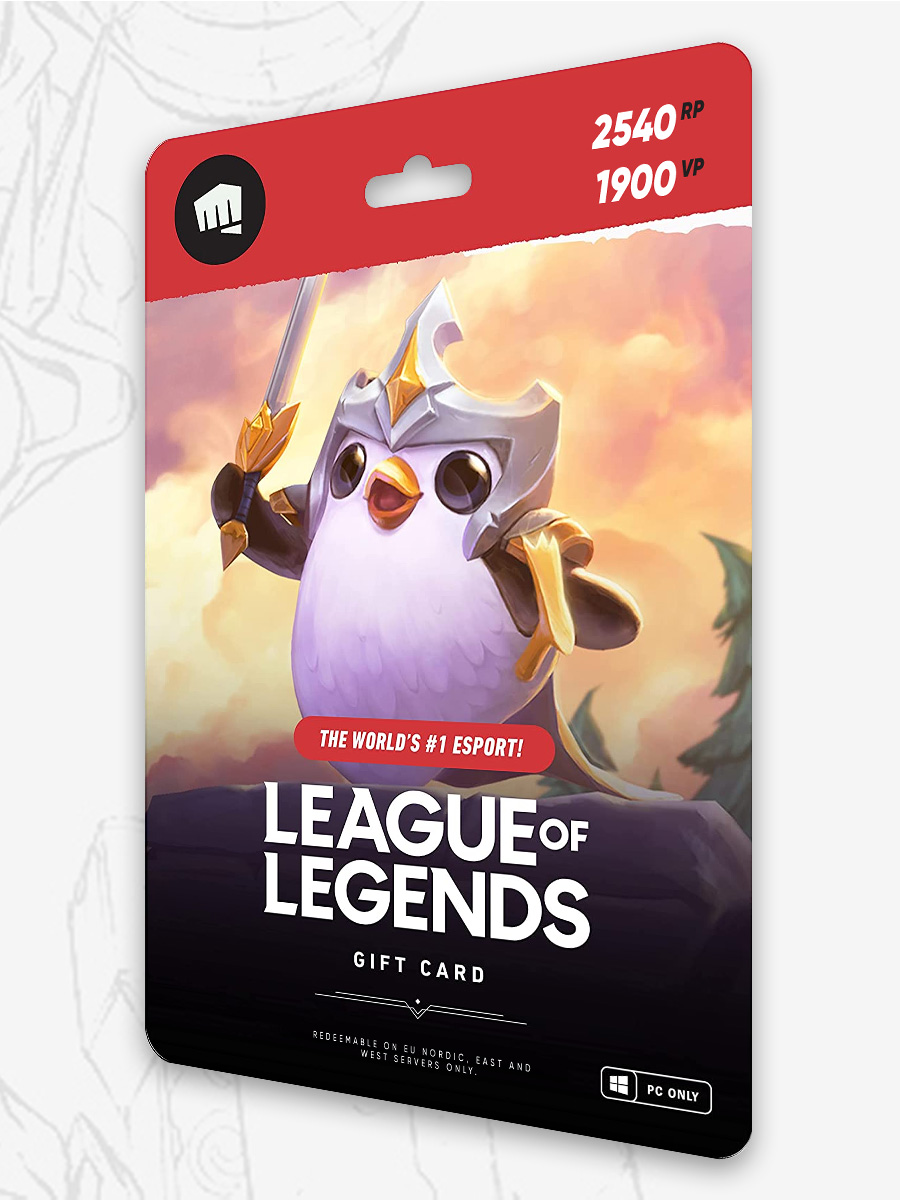 Riot Points Pin Code 2540RP/1900VP League of Legends / Valorant 