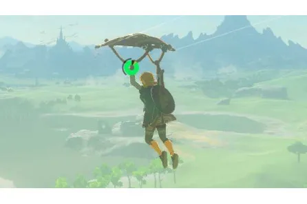 NAJINTERESANTNIJI ZELDA MOMENTI: Prvo korišćenje paraglajdera pri odlasku iz The Great Plateau: Igra Breath of the Wild