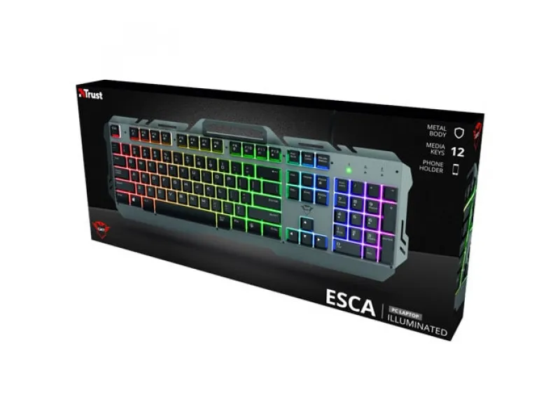 Trust GXT 853 Esca Metal tastatura