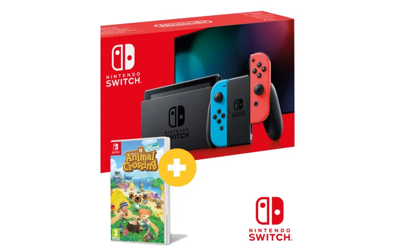 Konzola Nintendo Switch (Red and Blue Joy-Con) + Animal Crossing