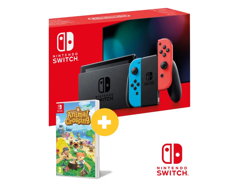 Konzola Nintendo Switch (Red and Blue Joy-Con) + Animal Crossing