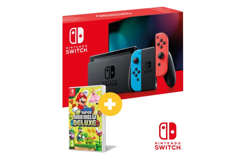 Konzola Nintendo Switch (Red and Blue Joy-Con) + New Super Mario Bros