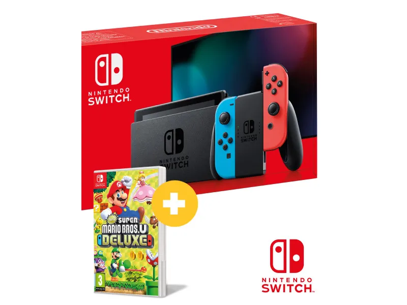 Konzola Nintendo Switch (Red and Blue Joy-Con) + New Super Mario Bros