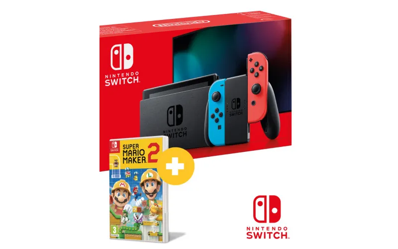 Konzola Nintendo Switch (Red and Blue Joy-Con) + Super Mario Maker