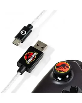 Numskull  Jurassic Park LED Micro USB Charge Cable & Thumb Grips 