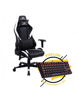 Gaming Stolica Redragon Gaia - Gaming Chair - White + POKLON  Tastatura Kumara 2 K552 