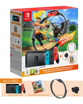 Konzola Nintendo Switch (Red and Blue Joy-Con) - Ring Fit Adventure Edition 