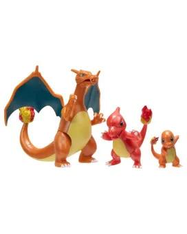 Action Figure Pokemon Select - Charmander, Charmeleon, Charizard (3-Pack) 