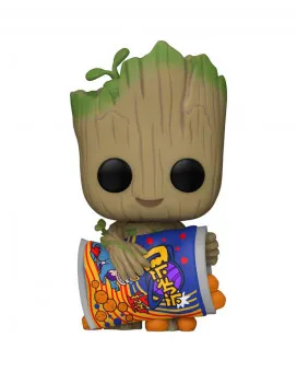 Bobble Figure Marvel - I Am Groot POP! - Groot with Cheese Puffs 