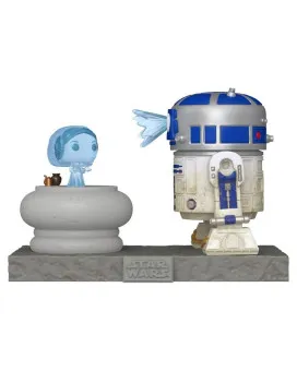 Bobble Figure Star Wars POP! - R2-D2 And Princess Leia Hologram 