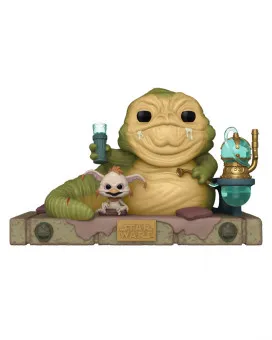 Bobble Figure Star Wars - Return of the Jedi 40th Anniversary POP! - Jabba the Hutt & Salacious B. Crumb 