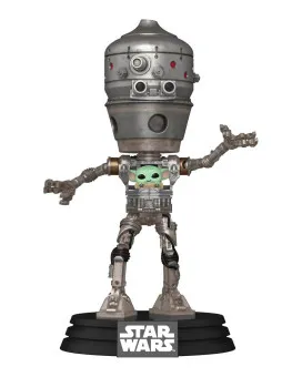 Bobble Figure Star Wars - The Mandalorian POP! - IG-12 with Grogu 