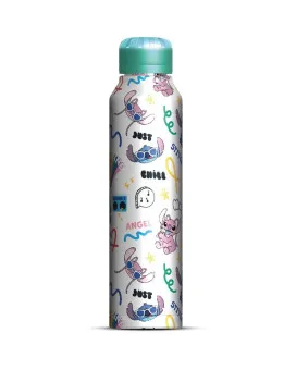 Boca Lilo & Stitch - You're My Fave Stitch & Angel - Slim Metal Bottle 