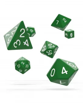 Kockice Oakie Doakie Dice RPG Set Solid - Green (7) 