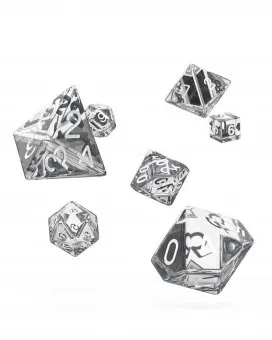 Kockice Oakie Doakie Dice RPG Set Translucent - Clear (7) 