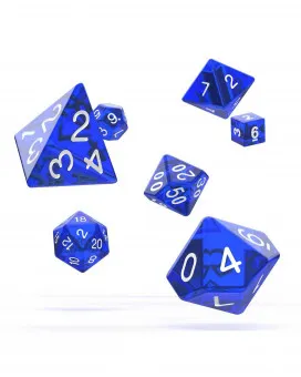 Kockice Oakie Doakie Dice RPG Set Translucent - Blue (7) 