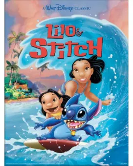Poster Lilo & Stitch - Wave Surf 