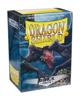 Dragon Shield 100 Standard Sleeves - Black Matte 