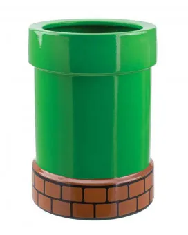 Držač za olovke Paladone - Super Mario - Warp Pipe Plant & Pen Pot 