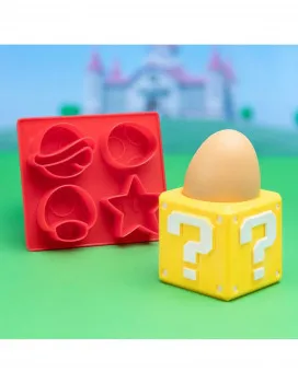Egg Cup & Toast Cutter Paladone - Super Mario - Question Block 