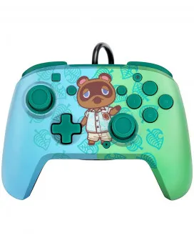 Gamepad PDP Faceoff Deluxe Controller + Audio - Animal Crossing 