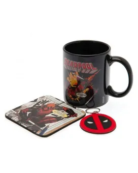 Gift Set - Deadpool - Šolja, Podmetač & Privezak 