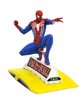 Statue Marvel GamerVerse - Spider-Man On Cab 