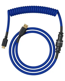 Kabl Glorious Coiled Cable USB-C - Cobalt Blue 