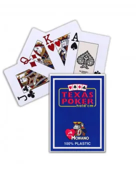 Karte Modiano - Texas Poker 2 Jumbo - Blue 