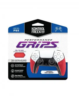 KontrolFreek Controller Performance Grips - Red Playstation 5 