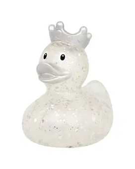 Lilalu Patkica - Glitter With Crown Silver - Rubber Duck 
