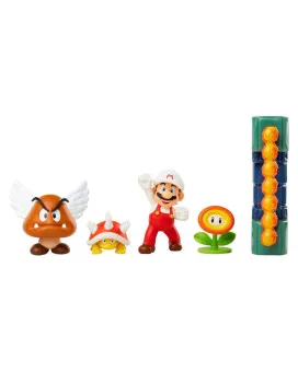 Mini Figure World of Nintendo - 5-Pack - Super Mario Lava Castle Diorama Set 