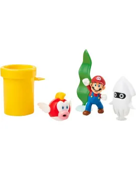 Mini Figure World of Nintendo - 5-Pack - Super Mario Underwater Diorama Set 