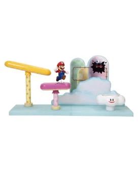 Mini Figure World of Nintendo - 7-Pack - Super Mario Cloud Diorama Set 