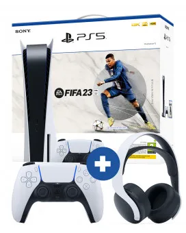 Konzola PlayStation 5 - 825GB + PS5 FIFA 23 + DualSense + Slušalice Pulse 3D White 