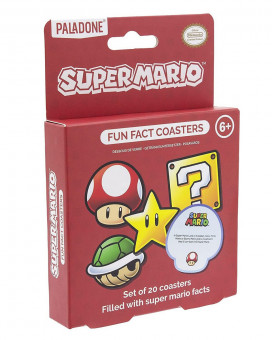 Podmetač za čaše Paladone - Super Mario - Fun Fact Coasters 