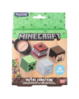 Podmetači za čaše Paladone - Minecraft Metal Coasters 