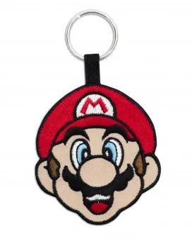 Privezak Nintendo Super Mario - Mario Face - Woven Keychain 