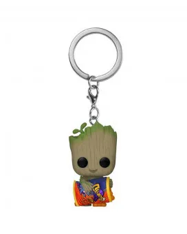 Privezak Pocket POP! - Marvel - I Am Groot - Groot with Cheese Puffs 