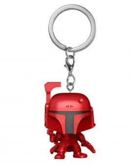 Privezak Pocket Star Wars POP! - Boba Fett - Metallic Red - Special Edition 