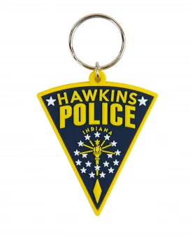 Privezak Stranger Things - Hawkins Police - Rubber Keychain 
