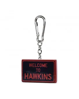 Privezak Stranger Things - Hawkins Sign - Polyresin Keychain 