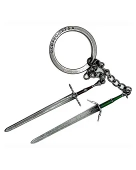 Privezak The Witcher 3 Geralt Two Swords Keychain 