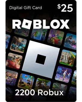 Roblox Gift Card $25 / 2200 Robux  - Digital Code 
